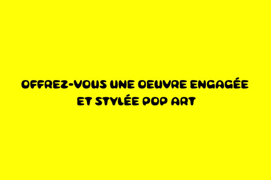 Offrez-vous une œuvre engagée et stylée Pop Art: la femme et les animaux