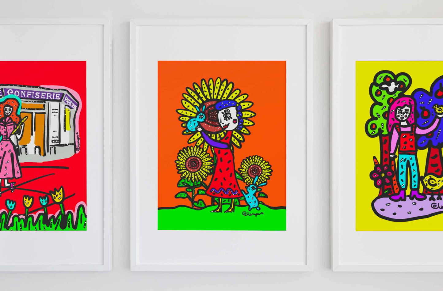 affiche-pop-art-paradis-champetre-artiste-clemyart