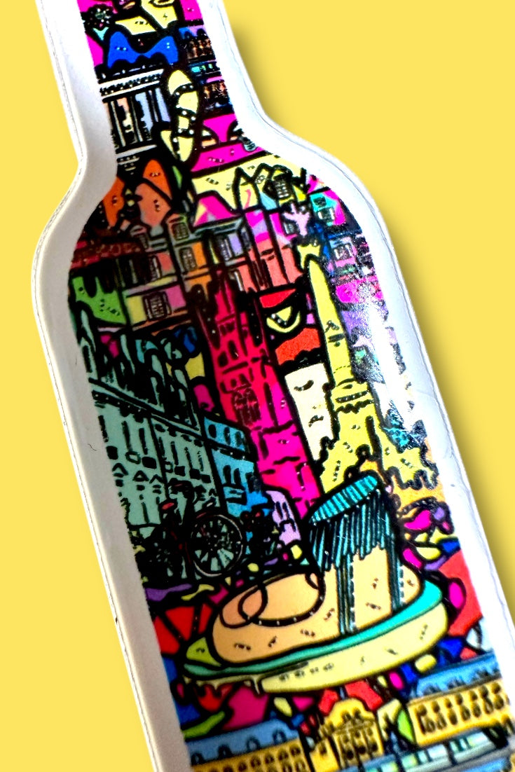 Porte-clé bouteille de Vin